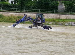Baggerarbeiten Ischler Traun