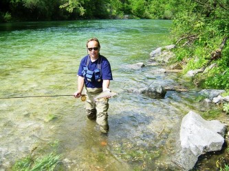 Der Autor an der Gmundner Traun Der Autor an der Gmundner Traun